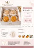Caja Regalo #1 – 4 Jabones Artesanales (Avena y Miel + Cúrcuma)