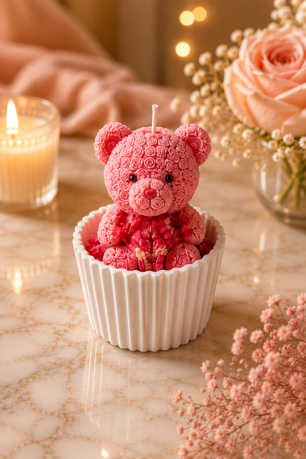 Marlenys Glow – Vela Osito Decorativo