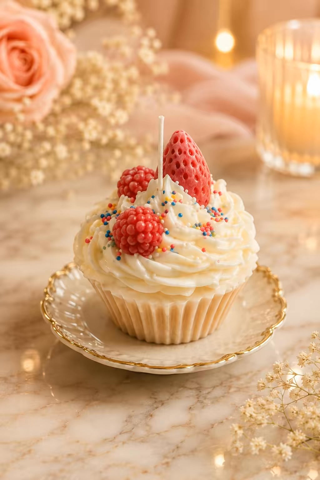Cupcake Candle – Cookies & Cream