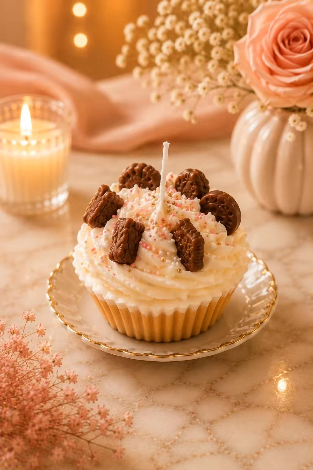 Cupcake Candle – Cookies & Cream