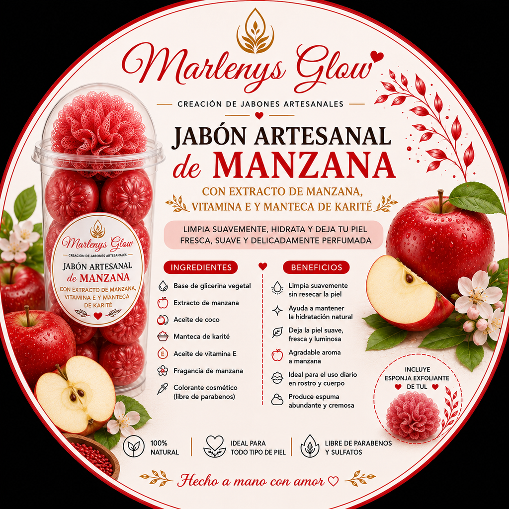 Soap Gift Cup – Manzana con Vitamina E