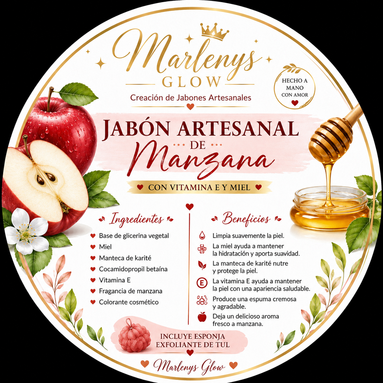 Soap Gift Cup – Manzana con Vitamina E