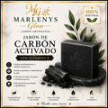Marlenys Glow | Jabón Artesanal de Carbón Activado con Vitamina E