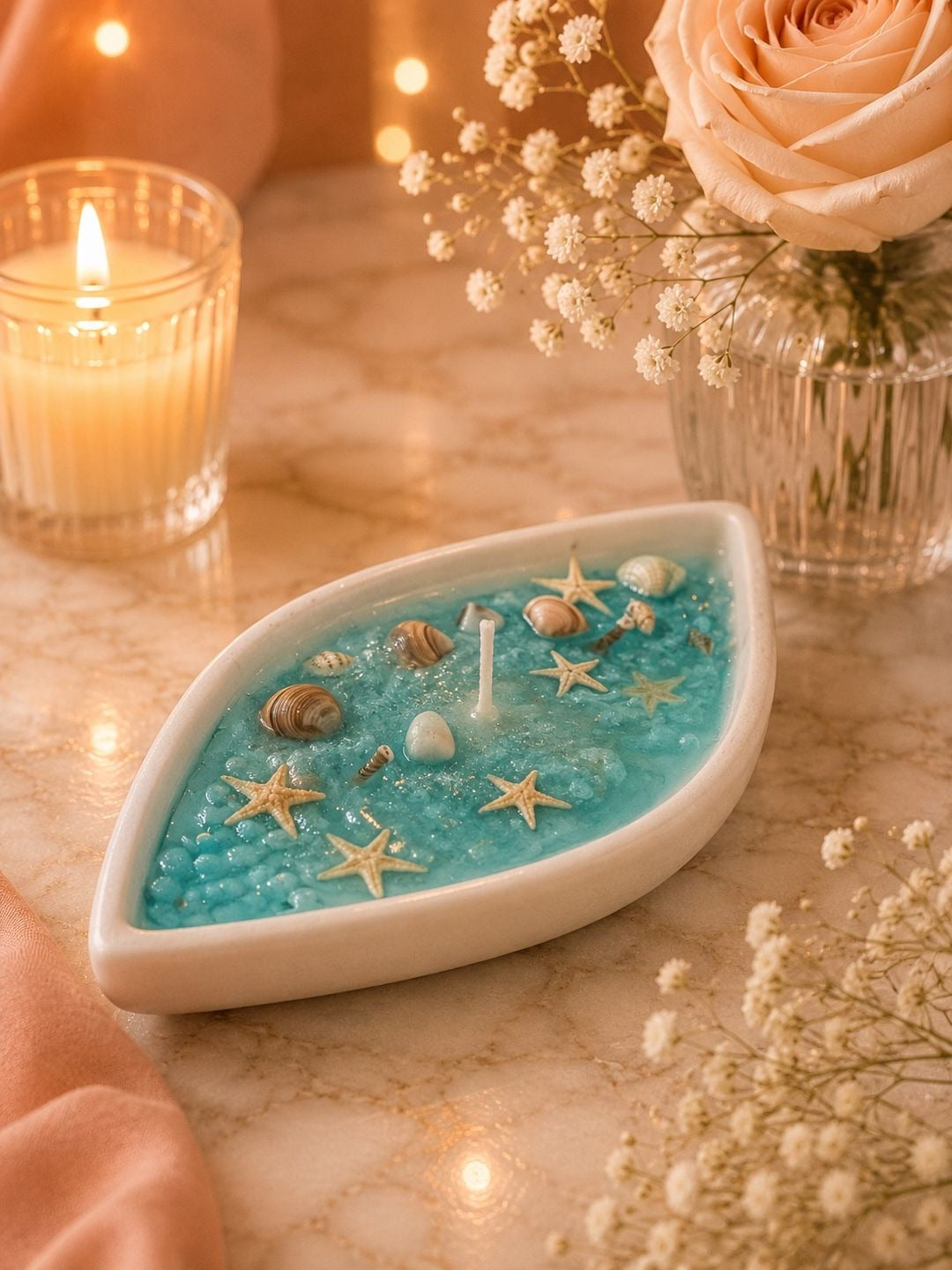 Marlenys Glow – Vela Aromática Ocean Breeze